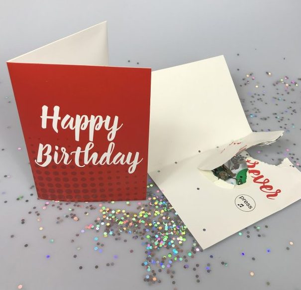 The Happy Birthday NeverEnding Prank Greeting Card Glitter Bomb Your